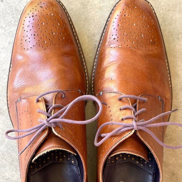 Ted Baker Marar men\'s medallion toe derby, cognac tan, size 11 US, size 44 EU main image 6